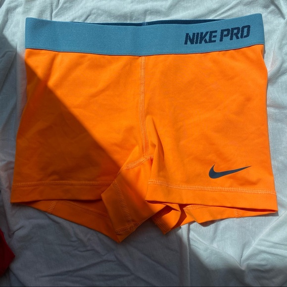 neon nike pro spandex